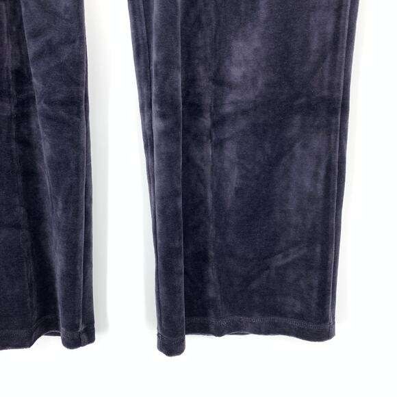 Talbots Straight Leg Velour Pants Womens Size Small Navy Blue Pull On Waist - Picture 4 of 6